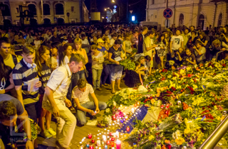 Illustration for article titled Virágok az MH17 számú járat utasainak emlékére